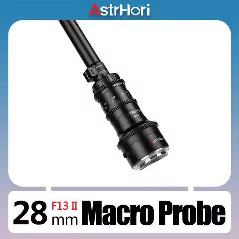 AstrHori Full Frame 28mm F13 II Macro 2X Manual Focus Waterproof Probe Lens LED Light for Canon RF N