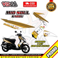 Striping Mio Soul Karbu Variasi - Stiker Motor Mio Soul Lama Desain Mandalika