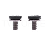 TWTOPSE Titanium Bike Bottom Brackets Bolts For Brompton Folding Bicycle Hub Axis Screw Set 15g With Dust-proof Cover