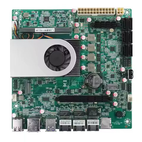 10G N150 NAS Motherboard DDR5 6* SATA3.0 Intel I226 2.5G Mini ITX 17x17CM 2* M.2 For DIY NAS Storage