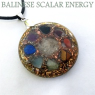 PENDANT 7 CAKRA ORGONITE SCALAR ENERGY ART VERSION