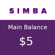 SIMBA Main Balance $5 Top Up / Recharge