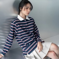 CLASSY Lauren Padel Longsleeve Top 325 Women's Sporty Padel Outfit Stripes Long Sleeve T-Shirt Top