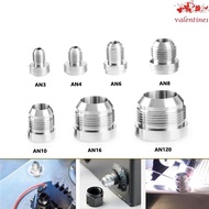 VALENTINE1 Silver Male Aluminium Weld, Aluminum AN4-AN20 Straight Male Weld Fitting Adapter, Silver 