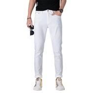 Men's Plain White Jeans Luxurious Beautiful Stretch Fabric High Quality Men's Jeans Plain Black Elas