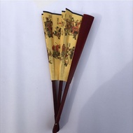 ❤❤✨ Water Margin One Hundred Zero Eight Generals 33cm Two-Headed Green Bamboo Fan Men's Silk Fan Lia
