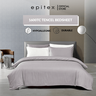 (New Arrival) Epitex 100% Tencel Dobby 1600TC Bedsheet | Fitted Sheet Set | Bedset