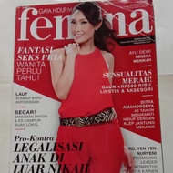 Majalah Femina Mei 2012 cover model Ayu Dewi