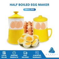 Half Boiled Egg Maker - Effortless, Quick Breakfast, Half Boiled in Seconds, 2pcs or 4pcs