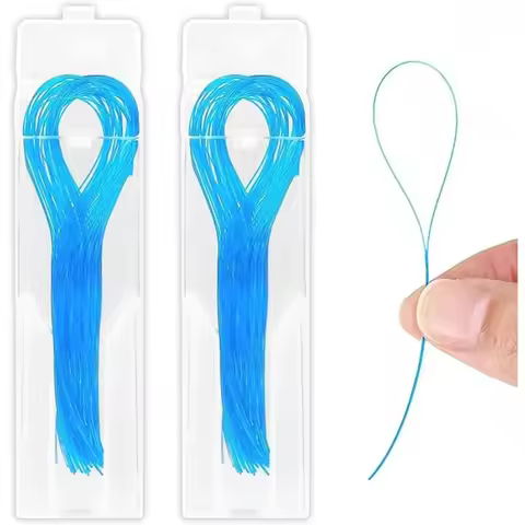 50pcs Floss Threaders, Deep Cleaning Dental Floss Threaders for Braces, Bridges, And Implants Multif