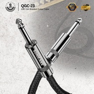 SONICAKE QGC-23 20ft / 6m Braided Guitar Cable (Straight to Straight) (Black)