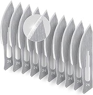 KeyUnity KA14 10pcs #24 Scalpel Blades Replacement Utility Knife Blade for Arts & Crafts, Plant Cutt