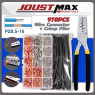 970PCS Wire Connector Crimping Tool Set Wire Crimping Plier Cable Joint Terminal Cable Lug Crimping Tool Wire Seal Crimp