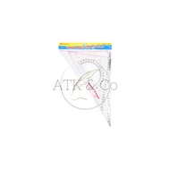 Butterfly J-10 Plastic Ruler Set - Plastic Ruler Set J10