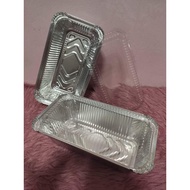 Aluminum Tray Loaf Pan with Plastic Lid (8"x4.5"x2") 10pcs (670/45)