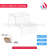 Acrylic Makeup Display Acrylic 2-tier and 3-tier flat Acrylic gift make-up display