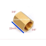 3/8x3/8 Brass inner thread sock / Brass inner thread sock 3/8x3/8