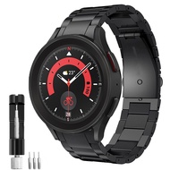 นาฬิกาสแตนเลสสายเหล็กสำหรับ Samsung Galaxy Watch 5 Pro 45Mm 4 5 44Mm 40Mm Classic 46Mm 42Mm ไม่มีช่องว่างสายข้อมือโลหะ