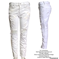 Hollister Women’s White High Rise Skinny Jeans size W32 L30