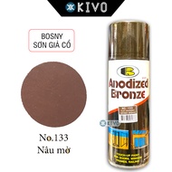 Sơn Gỗ Màu Cánh Gián Bosny THÁI LAN - Sơn Màu Giả Gỗ / Màu Nâu Cổ Đồ Gỗ Sứ Đồng - Sơn Xịt Gỗ Cho Bàn