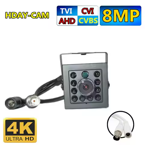 4K AHD Cvbs Tvi Cvi Utc HD 1080P/5MP/8MP Indoor Metal IR Security Camera CCTV 940nm Night Vision AHD