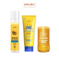 Luxe Organix Aqua Daily Sunscreen/ Zero Shine Sunscreen/ 6in1 Maxshield Active Ultra Sheer Sunscreen