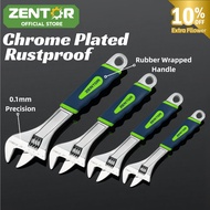 ZENTOR Adjustable Wrench Set 4‑pcs (6″/8″/10″/12″) | Spanar Boleh Laras Heavy Duty