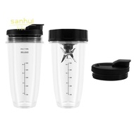 Blender Replacement Parts for , 2 24Oz Cups with To-Go Lids, 7 Fins Extractor Blade, for   Auto IQ