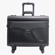 Barry Smith 4-Wheeler Leather Pilot Case (Black)
