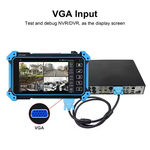 WANGLU Upgraded 8K IPC-5100C Plus IP Camera Tester 8MP IP CVI TVI AHD Analog Camera Tester VGA & 4K 