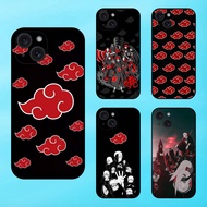 Akatsuki Naruto black border iPhone 15 phone case