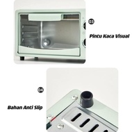 Oven Listrik 12 Liter Low Watt Microwave Multifungsi Electric Oven