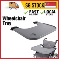 Wheelchair Table Transport Chair Trays Lap Desk Removable Wheelchair Tray Table with Cup Holder Wheelchair Desk alonmy