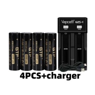 GTF 21700 5000mAh 3.7V Li-ion Rechargeable Battery + Vapcell Q2S-C Charger Malaysia Ready Stock