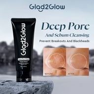 Glad2glow Deep Pore Clean Facial Wash G2G Face Wash Pencuci Muka Cleanser Blackhead Whitehead BHA Vo