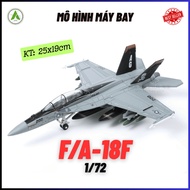 F/A-18F Fighter Plane Model Toy (Color 1) Assembled Decor Display