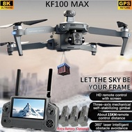 ❤️ 15KM 50 Mins ❤️ KFPLAN KF100 MAX GPS Professional Drone With 4K HD EIS  Camera 3-Axis stabilizing