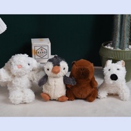 Cute Lop-Eared Rabbit Bear Black Plaid Princess Dress Long-Eared Rabbit Cartoon Toy Plush Doll Doll 