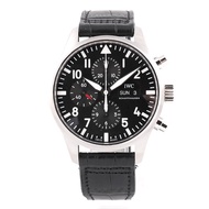 Iwc IWC IWC Pilot Series Calendar Chronograph Black Face Automatic Mechanical Men's Watch IW377709