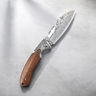 Ottoman Empire 鄂圖曼亞特坎戰刀款大馬士革鋼精雕平扣掐紋刀頸