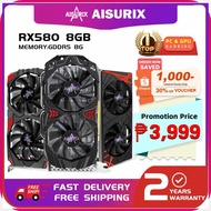 AISURIX<Dx,RX580?ZK{8G-DGraphicstCardsrFAMD[UEGDDR5PPGPUWNRX 580 8GB 256Bit 2048SP Computer PC Blac