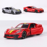 B Ferrari 812 Competizione Can Open Door Simulation Alloy Car Model Collection