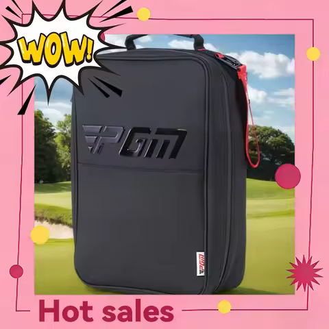 Golf Shoe Bag Golf Shoe Carry Bag Waterproof Zippered Shoe Carrier Bag with Ventilation Travel Shoes