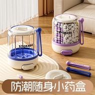 Seven-Capacity Storage Box Portable Small Medicine One Week Portable Tianda Pill Box Three Meals a D