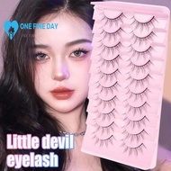 Natural False Eyelashes Manga Lashes Cosplay Eyelashes Lashes Band Strip Lashes Full C1v9