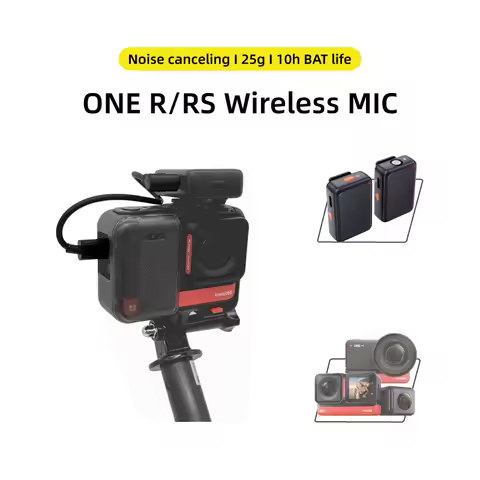 wireless microphone mic for Insta360 One R/RS mic audio no need mic adapter action camera Accessory 