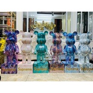 (Type 1) Bearbrick Bear 400% Domestic China, cute Color Spilled 28cm cm Full Of Models Of Various Colors And Designs