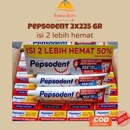 Pepsodent Contents 2 Save More 50percent 2x225gr