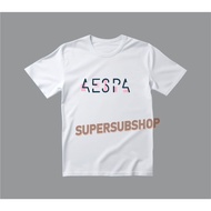 Kpop Aespa Minimalism Classic T-Shirt Merch Aespa Material Cotton Combed 30s