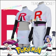 -JINN-Anime Couples Outfits POKEMON Team Rocket JESSIE JAMES Cosplay Costume Party Anime Carnival Su